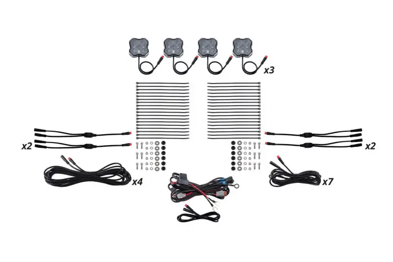 Diode Dynamics Rgbw Rock Light Installer Kit (12-Pack) 1