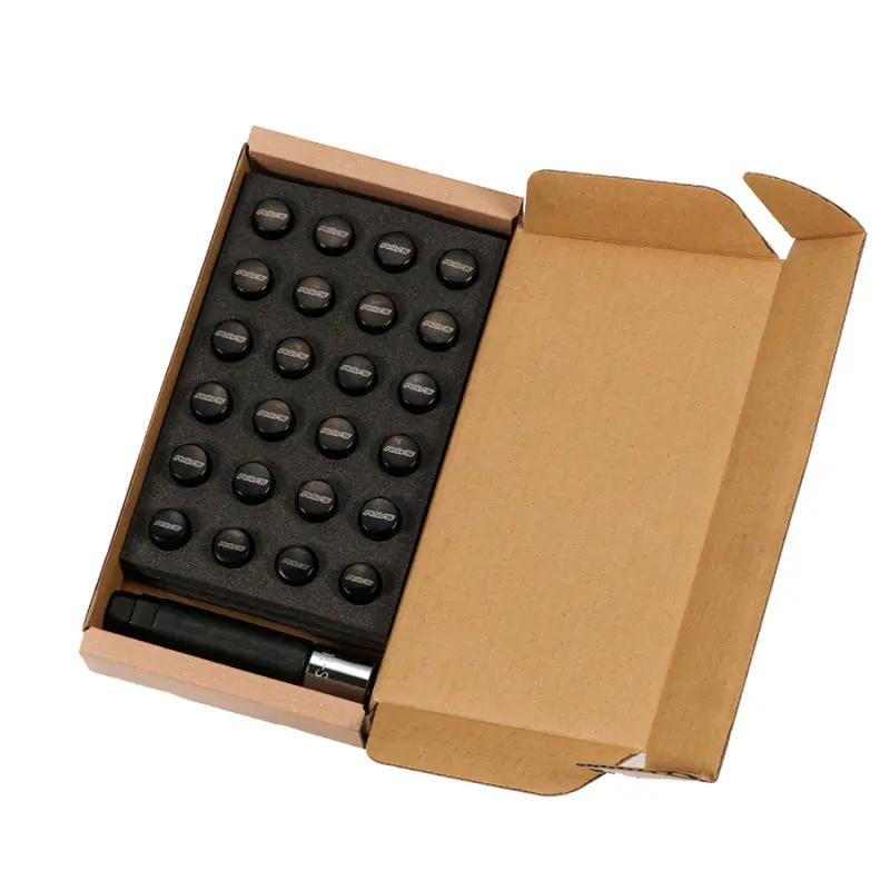 Rays M12x1.50 6 Hole 24Pc Lock & Nut Set - Black 1