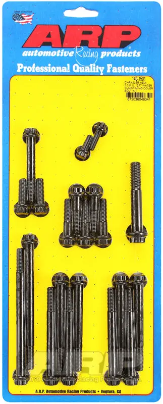 Arp Chrysler Hemi 5.7/6.1L 12Pt Water Pump/Timing Cover Bolt Kit 1