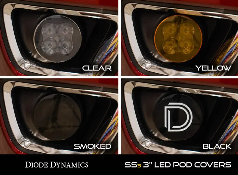 Diode Dynamics Ss3 Led Pod Cover Standard - Yellow 2