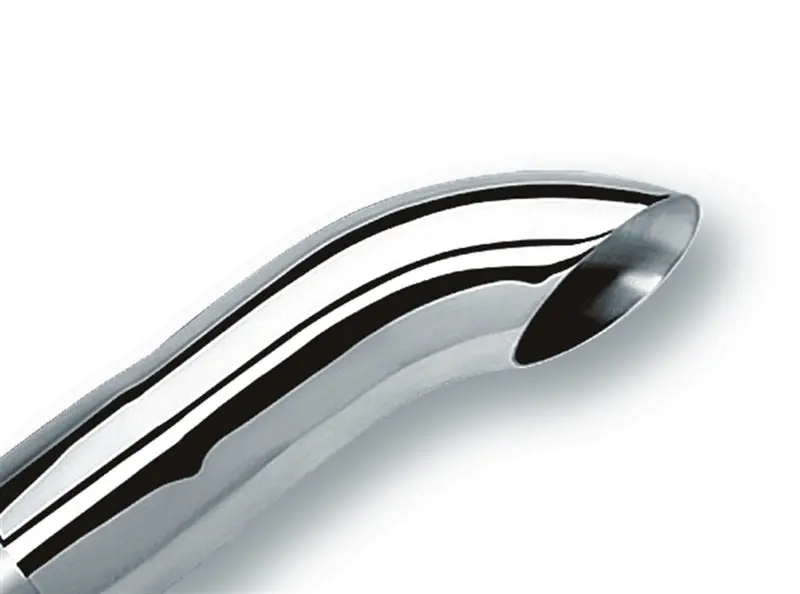 Borla Universal Polished Tip Single Round Turndown/Turnout (Inlet 3In. Outlet 3In) *No Returns* 1