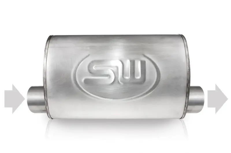 Stainless Works Offset Exhaust Flange – 2.25In Id Inlet / 2.25In Od Outlet (Same-Side Offset), 5X9In 1