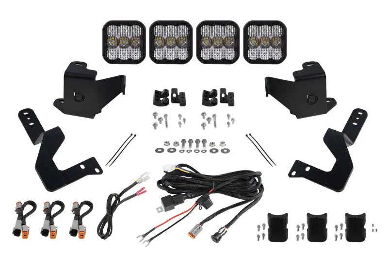 Diode Dynamics 2022 Toyota Tundra Ss5 Grille Crosslink Lightbar Kit - Pro White Combo 1