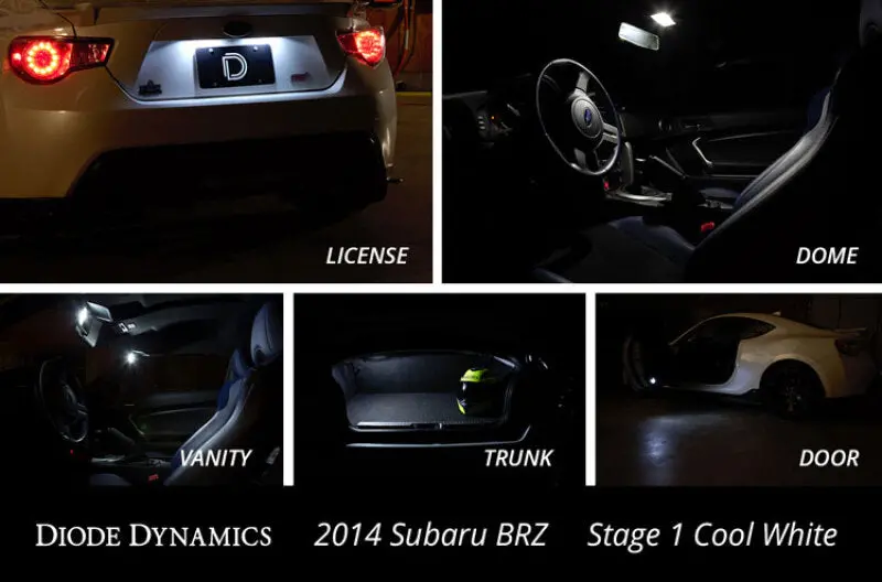 Diode Dynamics Subaru Brz Interior Kit Stage 1 - Red 2