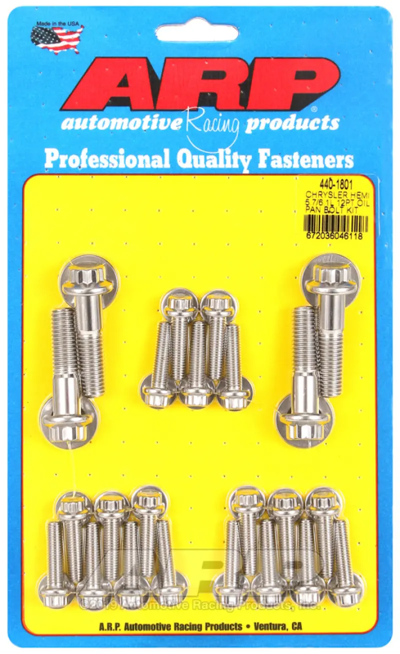Arp Chrysler Hemi 5.7/6.1L Ss 12Pt Oil Pan Bolt Kit 1