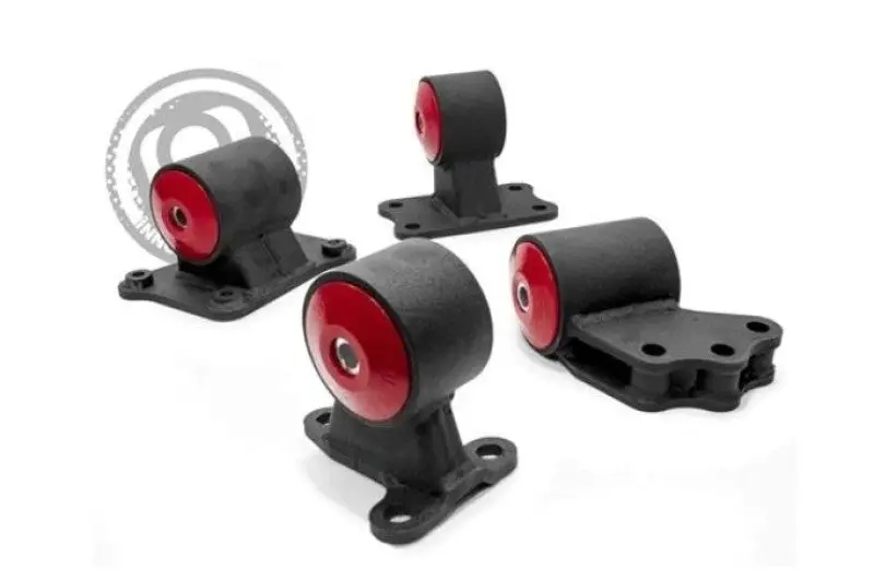 Innovative 91-99 Mitsubishi 3000Gt / Gto 6G72 Black Steel Mounts 75A Bushings 1