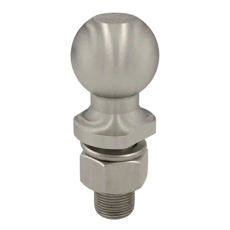 Curt Stainless Steel 2-Inch Trailer Ball – 1-Inch X 2-1/8-Inch Shank, 6,000-Pound Capacity 1