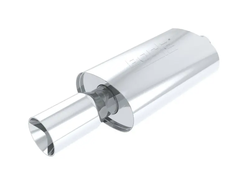 Borla Boomer Blow Torch Muffler Oval 2-1/4In X 4In Side Round Out 1