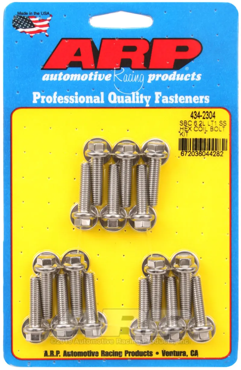Arp Chevy Lt1 6.2L Ignition Coil Hex Stainless Steel Bolt Kit 1