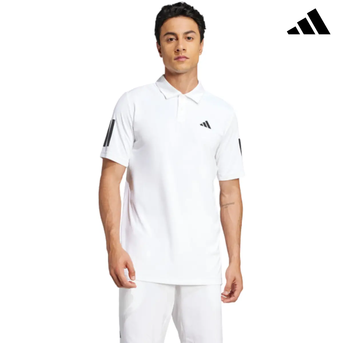 Adidas Club 3 Stripe Polo | Je0412 1