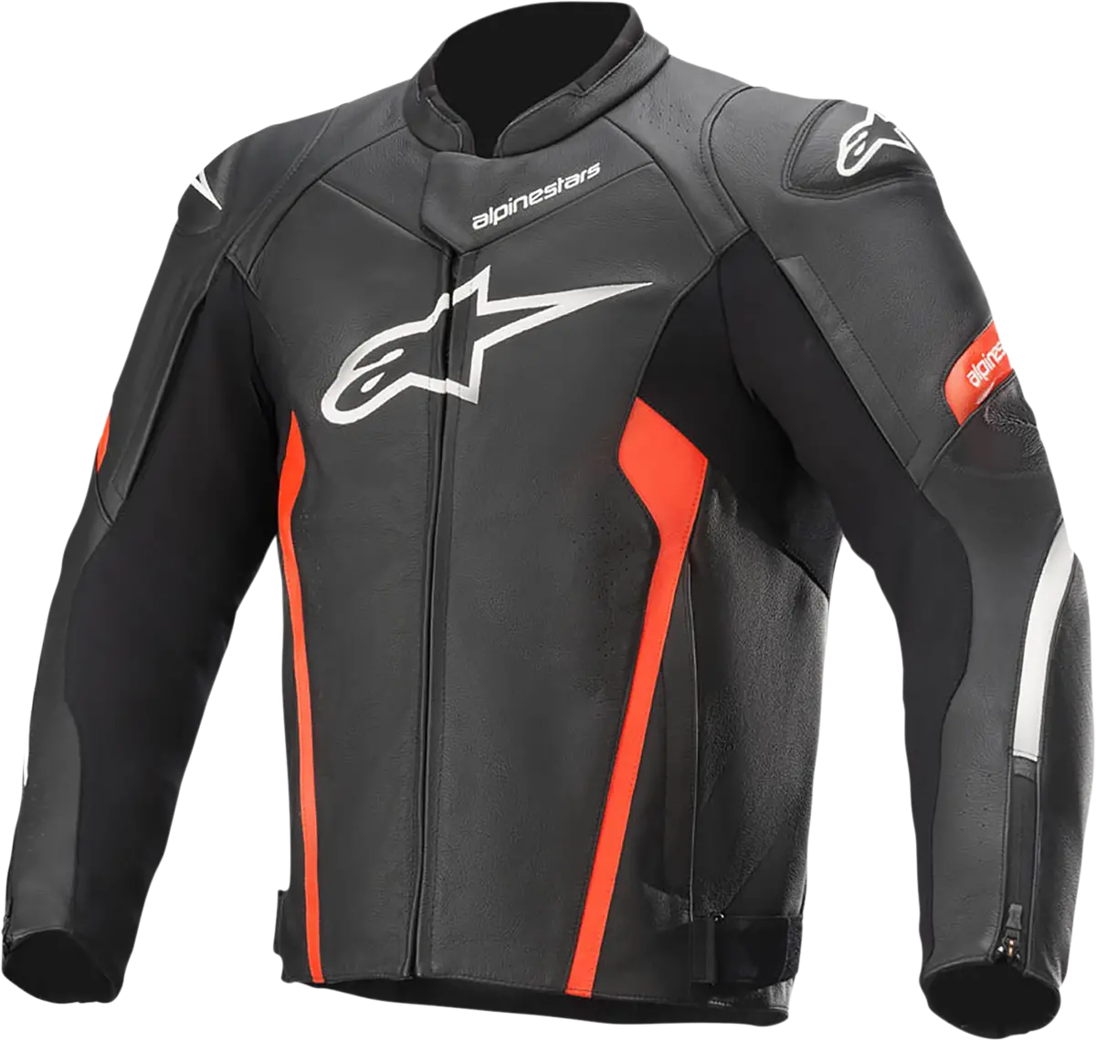 Alpinestars Faster V2 Leather Jacket - Black/Red - Us 48 / Eu 58 3103521-1030-58 1