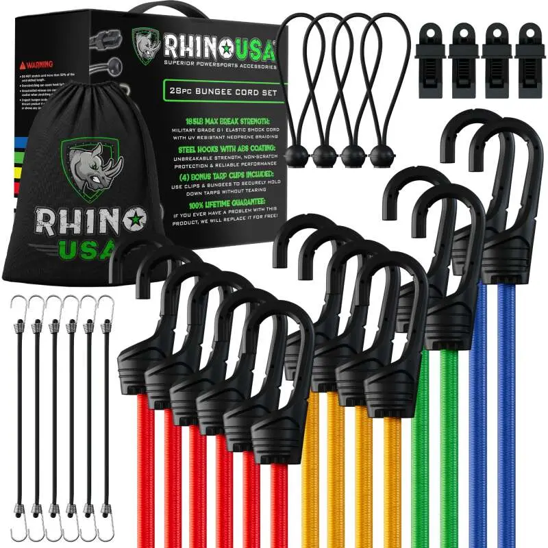 Rhino Usa 28Pc Bungee Cord Assortment 1