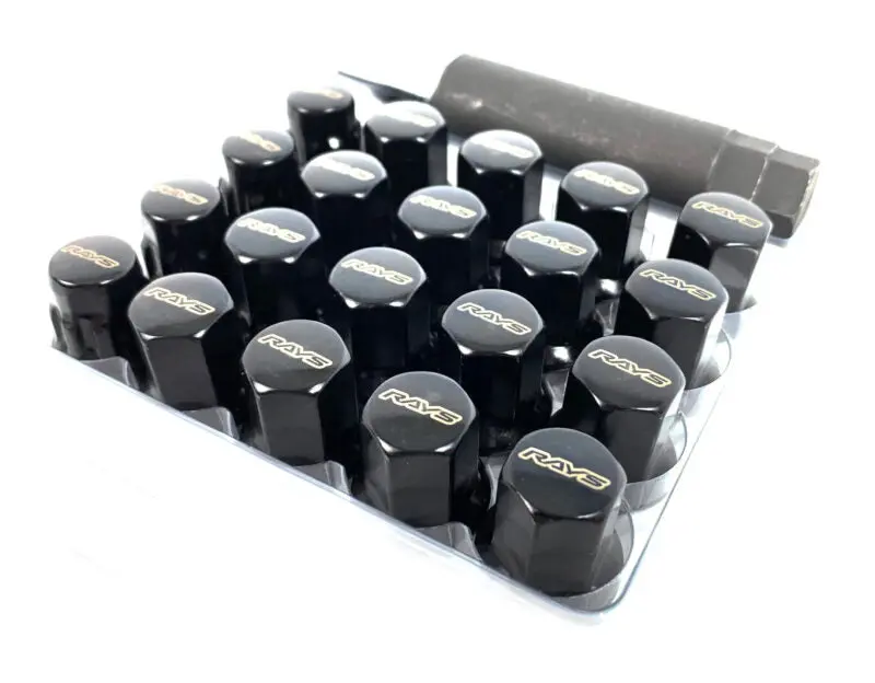 Rays 17 Hex L31 Lock And Nut Set 12 X 1.50- Black 1