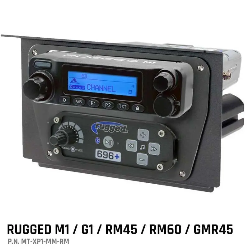 Rugged Radios Polaris Xp1 Mount Kit - M1 / G1 / Rm60 / Gmr45 - M1/G1/Rm45/Rm60/Gmr45 1