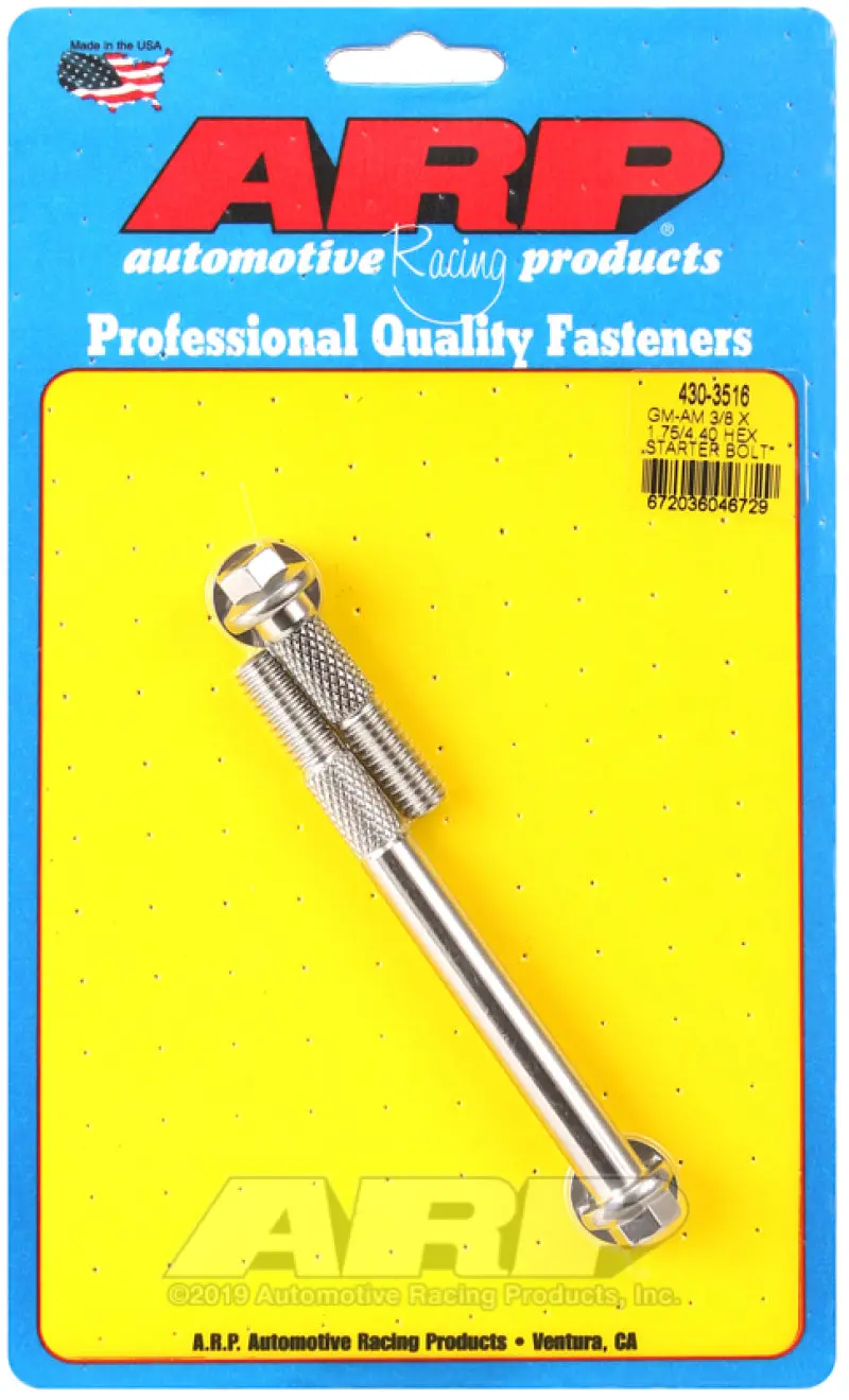 Arp Gm 3/8 X 1.750/4.400 Hex Ss Starter Bolt Kit 1