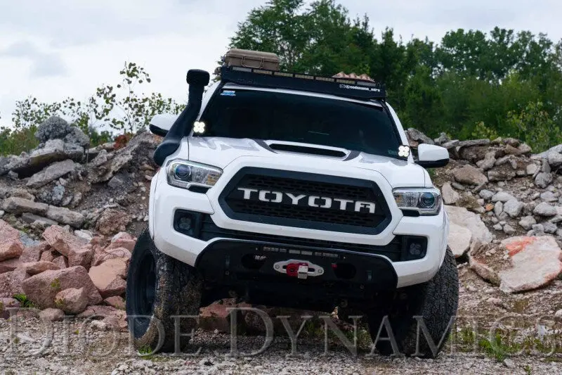 Diode Dynamics 16-21 Toyota Tacoma Pro Ss3 Led Ditch Light Kit - White Combo 2