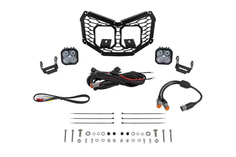 Diode Dynamics 17-24 Can-Am Maverick X3 Stage Series Led Grille Kit - Pro White Combo 1
