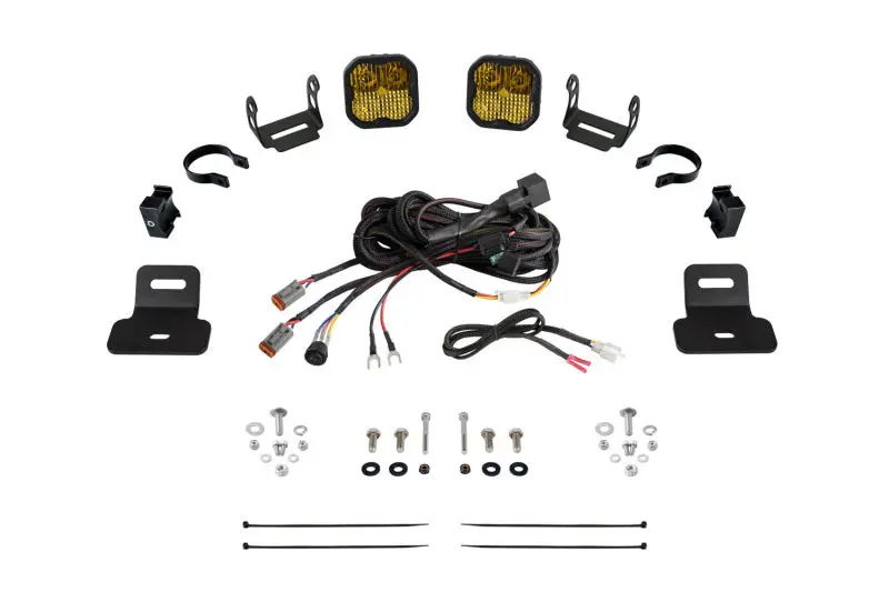 Diode Dynamics 17-24 Can-Am Maverick X3 Ss3 Stage Series Ditch Light Kit - Pro Yellow Combo 1