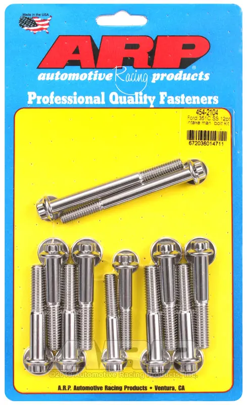 Arp Ford 351C Ss 12Pt Intake Manifold Bolt Kit 1