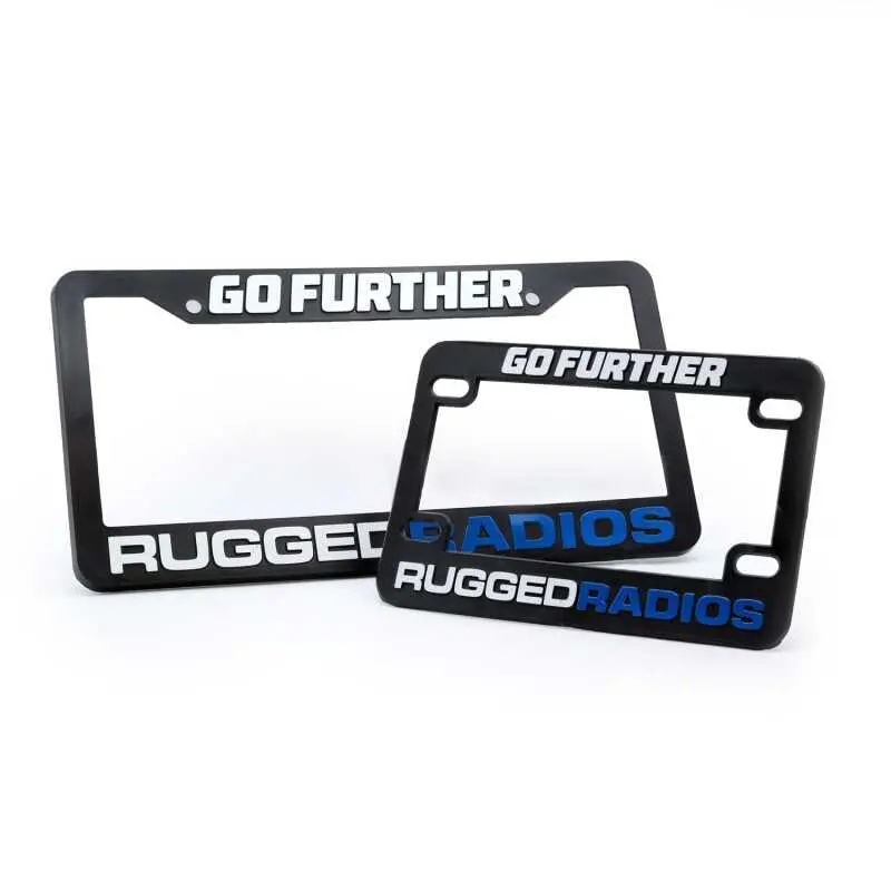 Rugged Radios Go Further License Plate Frames For Cars Trucks And Motorcycles 1