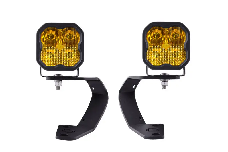 Diode Dynamics 10-21 Toyota 4Runner Ss3 Led Ditch Light Kit - Sport Yellow Combo 1