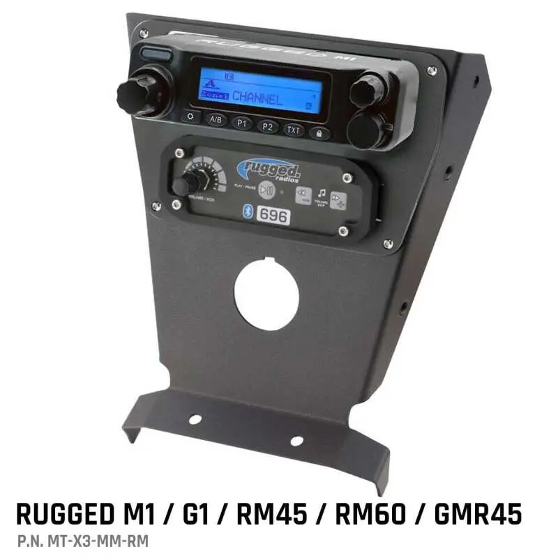 Rugged Radios Can-Am X3 Multi Mount Kit - Utv Intercoms And Radios M1/G1/Rm45/Rm60/Gmr45 1