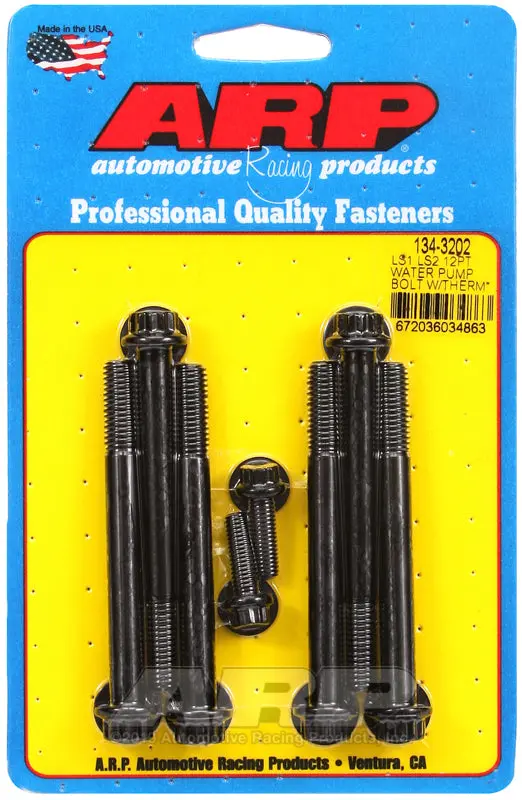Arp Ls1 Ls2 12Pt Water Pump Bolts W/ Thermostat Housing Bolts Kit 1