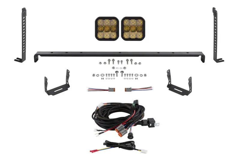 Diode Dynamics 14-23 Toyota 4Runner Ss5 Stealth Grille Led 2-Pod Kit - Sport Yellow Combo 1