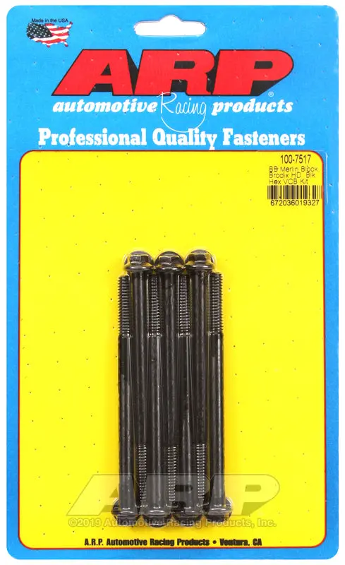 Arp Merlin Block, Brodix Head Bb Hex Valve Cover Bolt Kit 1