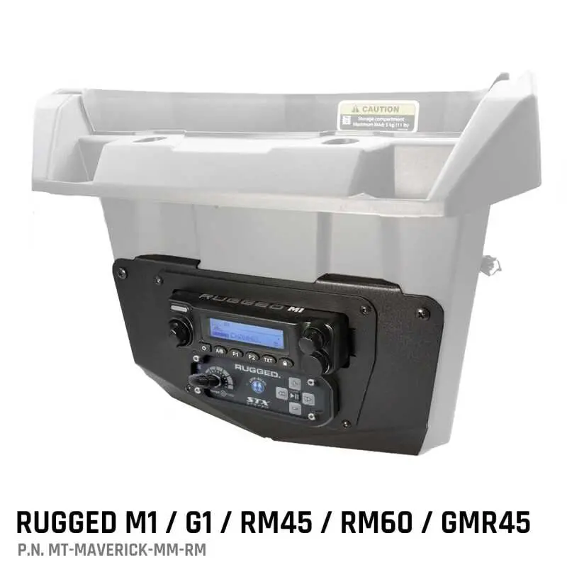 Rugged Radios Can-Am Comm/Maverick - Glove Box Multi-Mount Kit For M1/G1/Rm45/Rm60/Gmr45 1