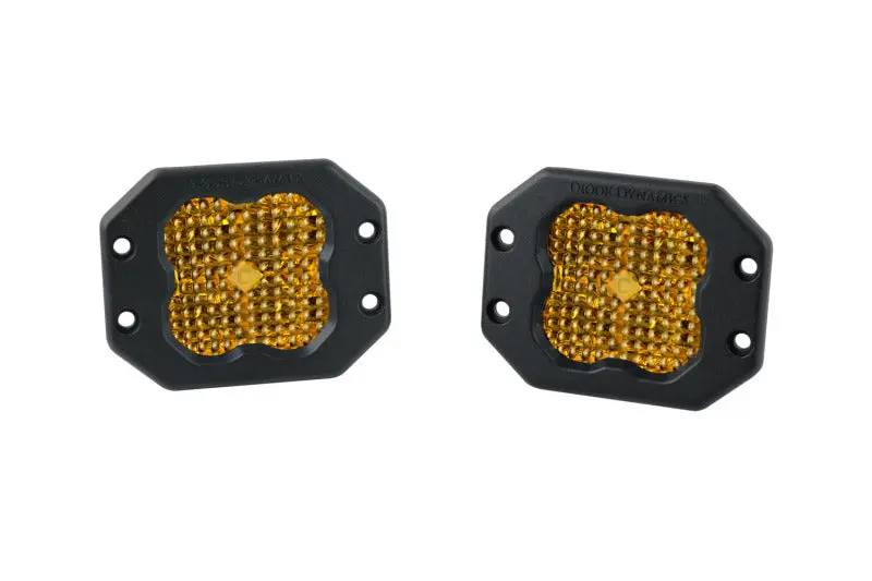 Diode Dynamics Ss3 Pro Abl - Yellow Flood Flush (Pair) 1