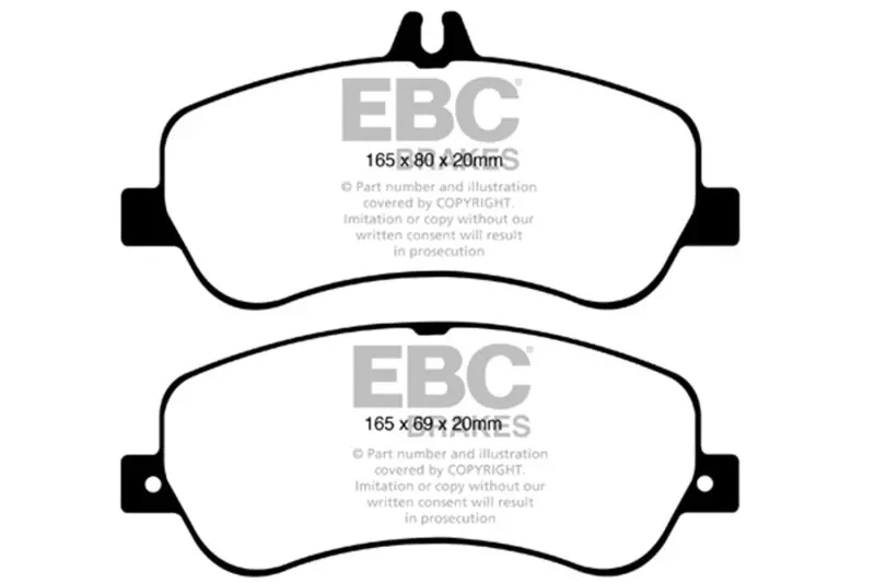 Ebc 13-16 Mercedes-Benz Glk250 2.1 Twin Td Greenstuff Front Brake Pads 1