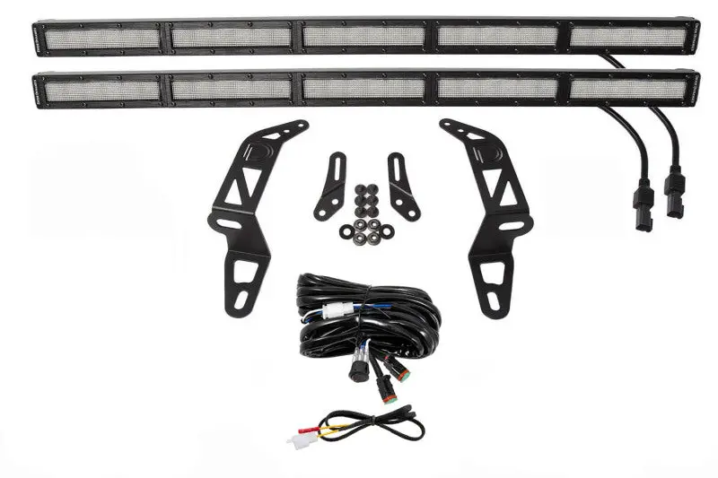 Diode Dynamics 18-21 Jeep Jl Wrangler/Gladiator Ss30 Bumper Bracket Kit - White Flood Dual 1