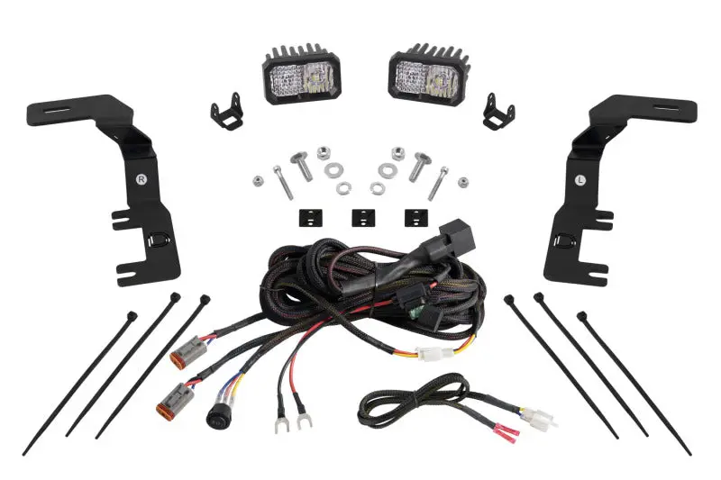 Diode Dynamics 2023+ Chevrolet Colorado Stage Series Ditch Light Kit C2 Sport White Combo 1