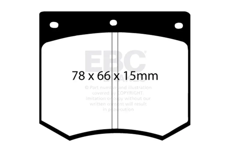 Ebc 75-86 Ac 3000 3.0 Greenstuff Front Brake Pads 1