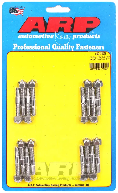 Arp Chevy Sb2 Ss Hex Valve Cover Stud Kit 1