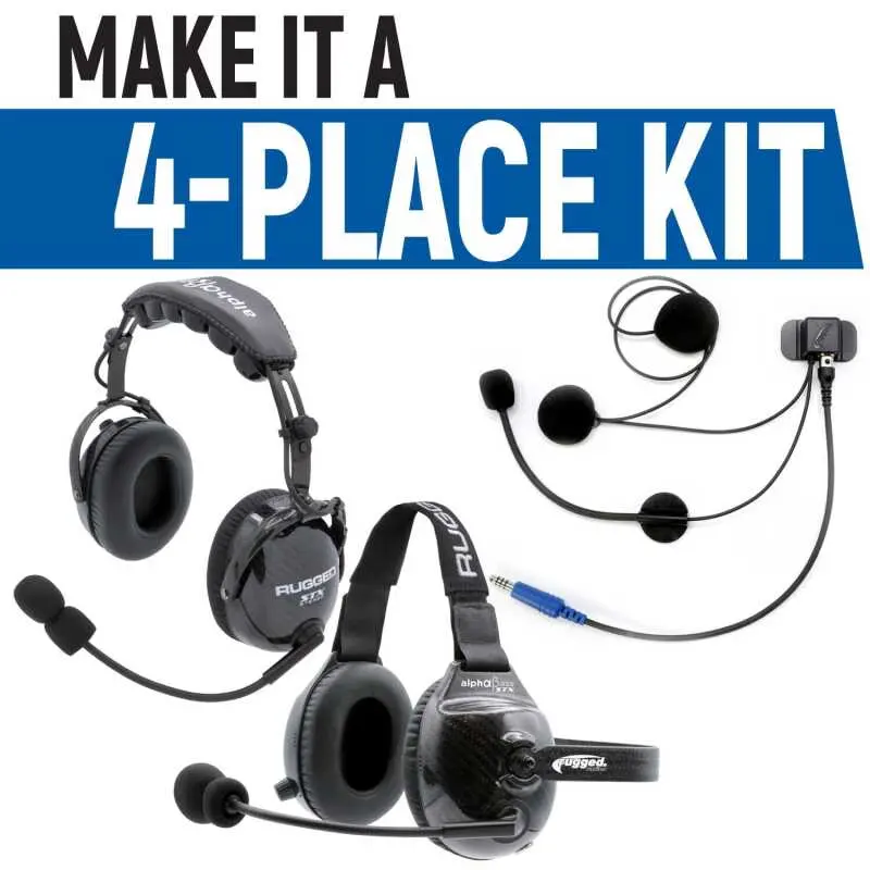 Rugged Radios Rear Seat Expansion Kit With Helmet Kits Or Headsets Offroad Mono / Helmet Kit 1