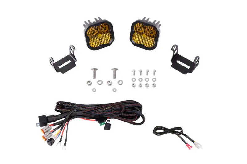 Diode Dynamics 21-22 Ford F-150 Ssc2 Stage Series Backlit Ditch Light Kit - Pro White Combo 1