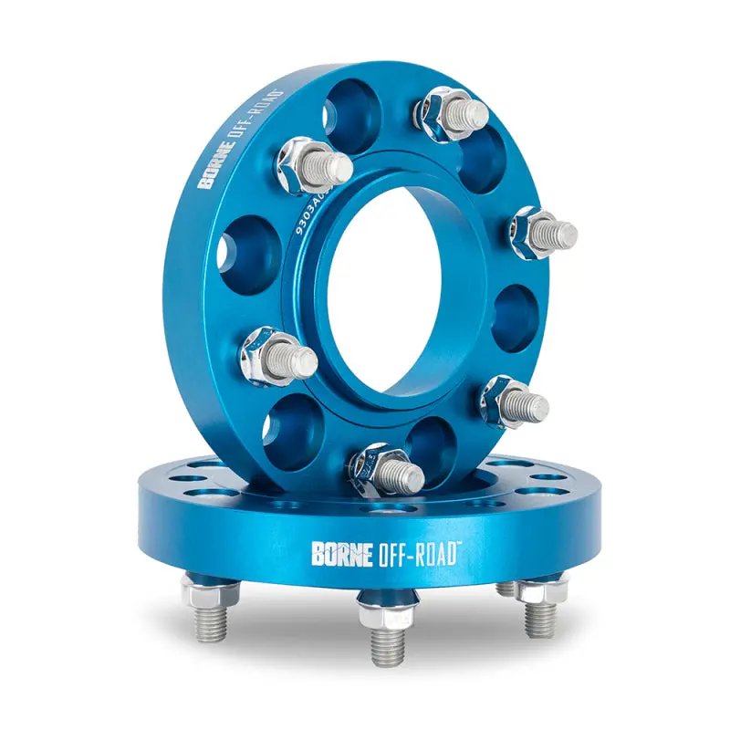 Borne Off-Road Wheel Spacers - 6X135 - 87.1 - 25 - M14 - Blue 1