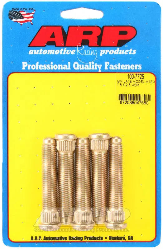 Arp Late Model Gm M12x1.50Inx2.50In Wheel Stud Kit 1