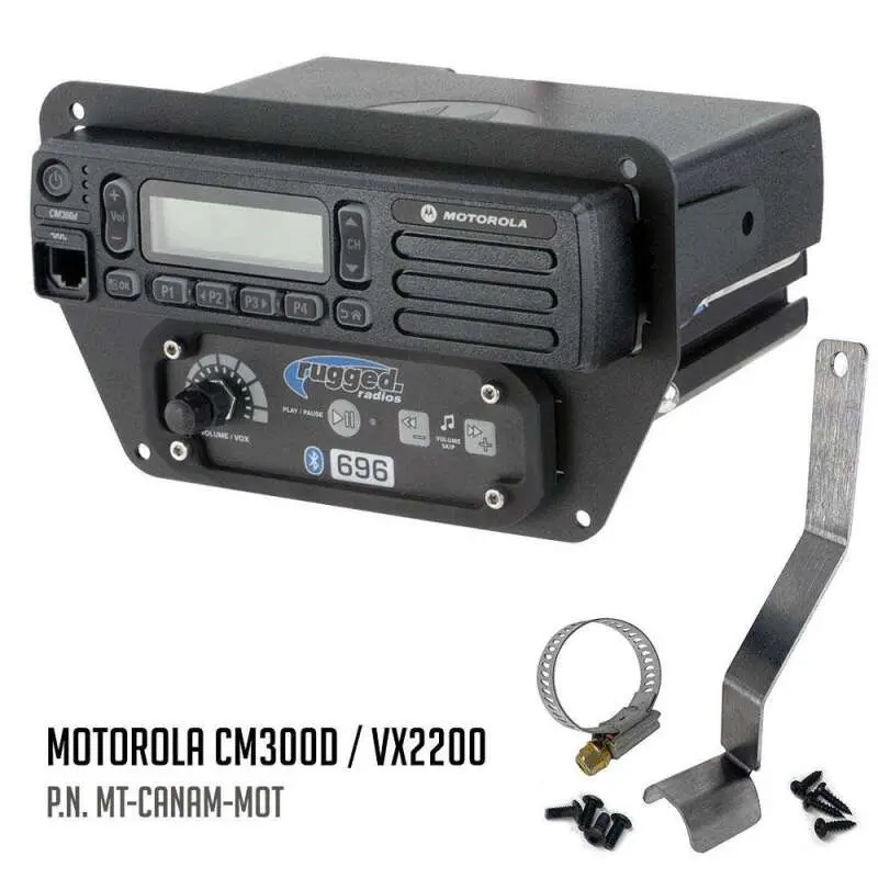 Rugged Radios Can-Am Commander Intercom And Radio Mount Kenwood Tk7360 1