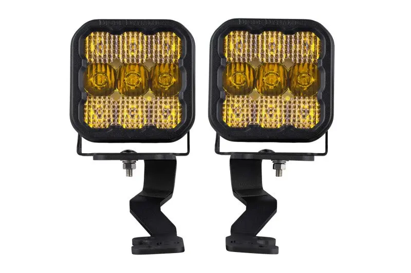 Diode Dynamics 2022 Toyota Tundra Ss5 Pro Stage Series Ditch Light Kit - Yellow Combo 1