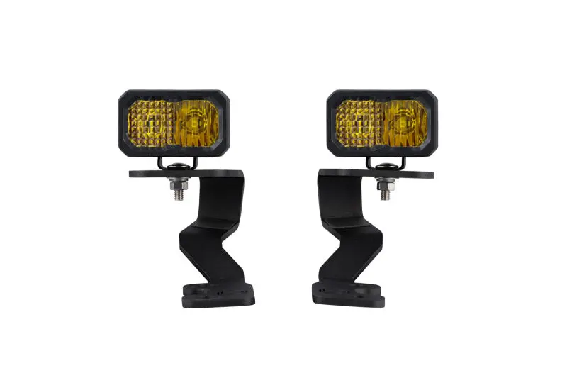 Diode Dynamics 2022 Toyota Tundra C2 Sport Stage Series Ditch Light Kit - Yellow Combo 1