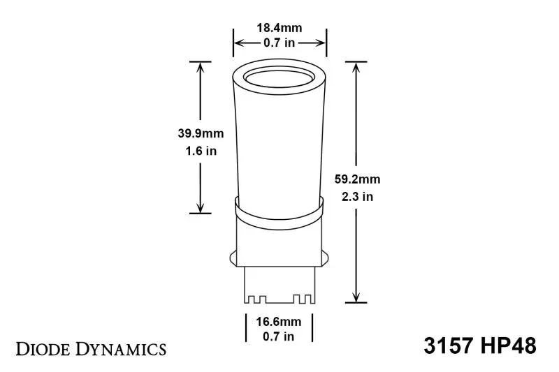 Diode Dynamics 3157 Led Bulb Hp48 Led - Amber (Single) 2