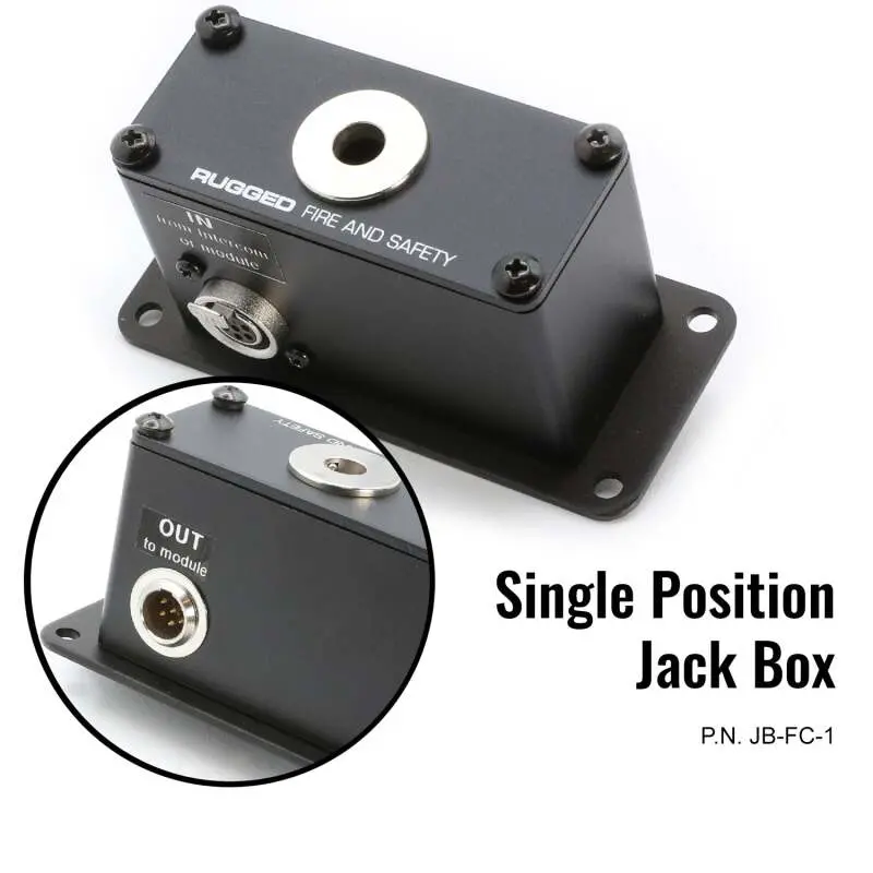Rugged Radios Jack Box Headset Stations For Rrp800 Fire & Safety Intercoms Dual Position Jack Box 1
