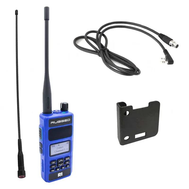 Rugged Radios Radio Kit - Rugged R1 - Business Band Two Way Handheld Radio To Intercom 1