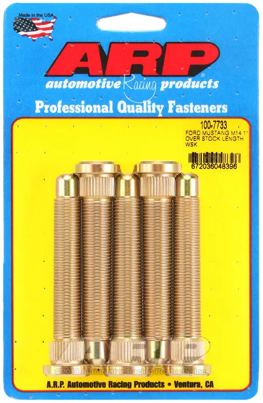 Arp 2015 Ford Mustang M14 1In Over Stock Length Wheel Stud Kit 1