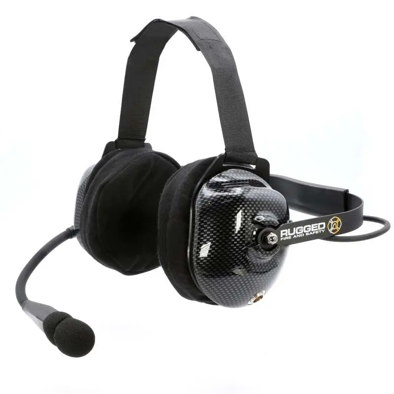 Rugged Radios Fhs Behind-The-Head Fire Safety Industrial Headset No Buttons / No Cable 1