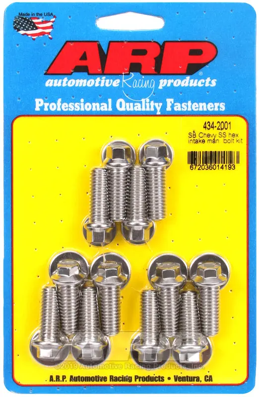 Arp Sb Chevy Ss Hex Intake Manifold Bolt Kit 1