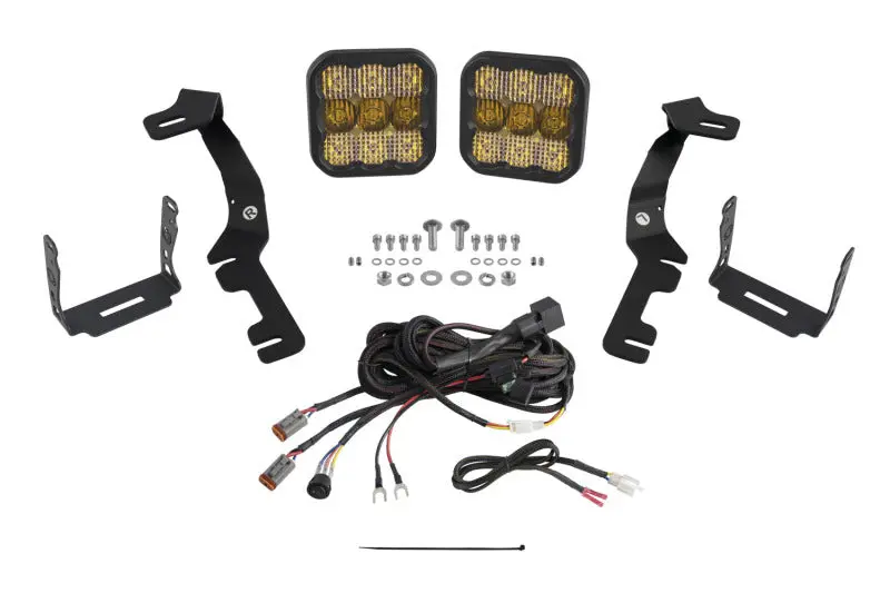 Diode Dynamics Stage Series Ditch Light Kit For 2019-Present Ram Ss5 - Sport Yellow Combo 1